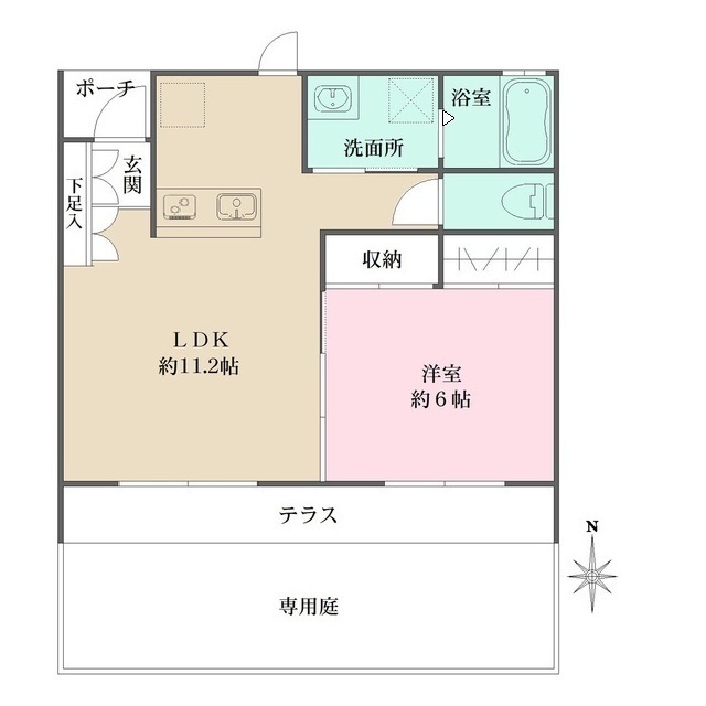 トリニティーコートの間取図
