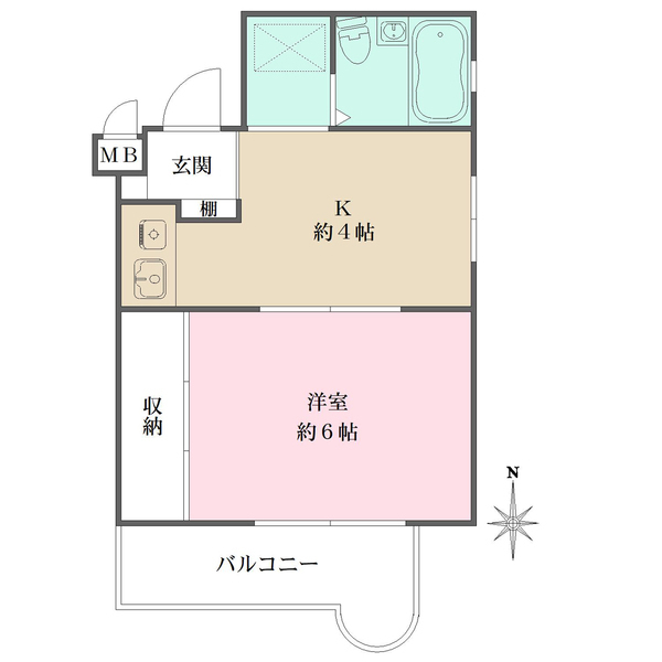 パレラフィネ甲子園口の間取図