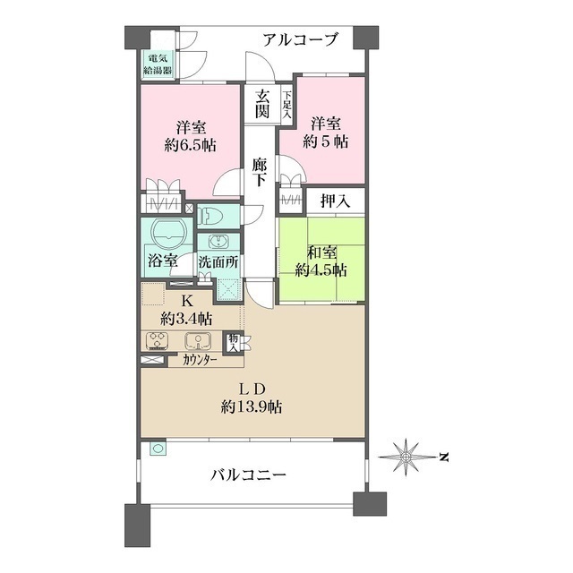 フロントレジデンス西宮北口の間取図