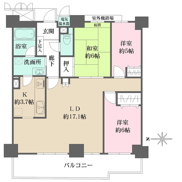 ラピタス31西宮の間取図