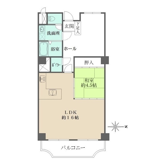 ローズハイツ芦屋の間取図
