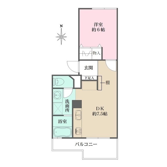 ヴィラ芦屋Ａ棟の間取図