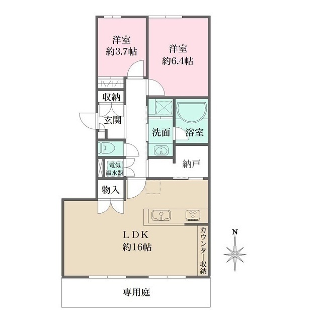ハイツ芦屋の間取図