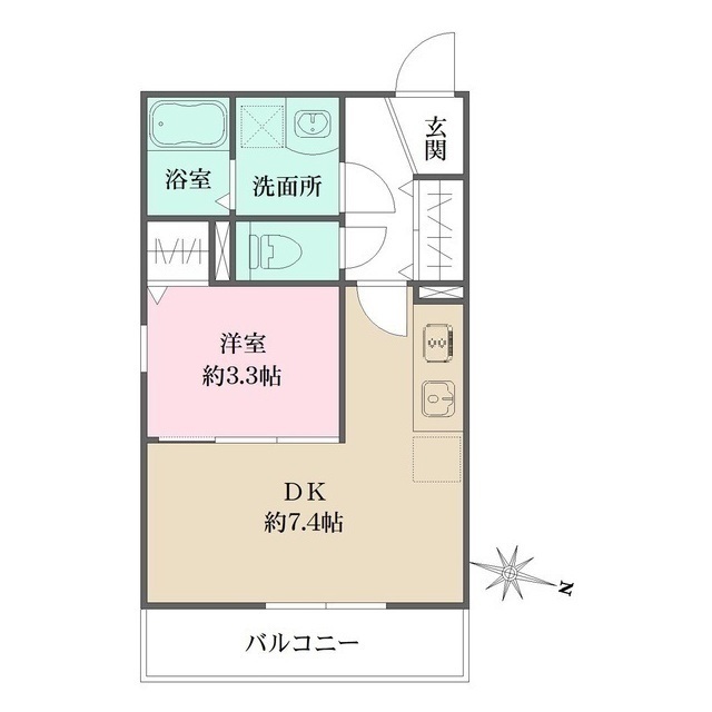 フジテラス甲東園の間取図