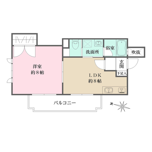 レジデンス・ミラ芦屋の間取図