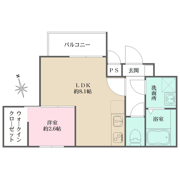 ＮＯＹ　ＮＩＳＨＩＮＯＭＩＹＡの間取図