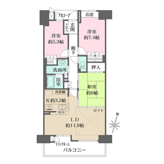 フレアージュ塚口の間取図