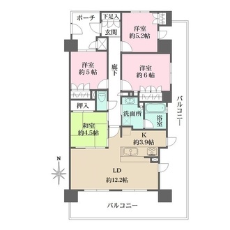 リーデンススクエア尼崎の間取図