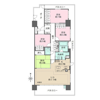 ＢＥＬＩＳＴＡ西宮北口の間取図