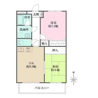 芦屋ライフの間取図