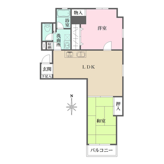 楠町ハイツの間取図