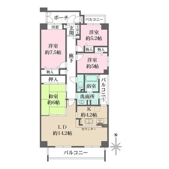 グランドメゾン芦屋岩園の間取図