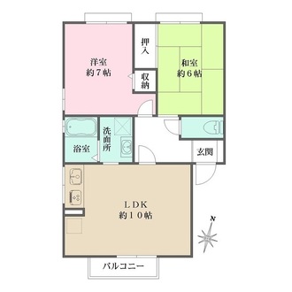 コンフォ大寿Ａ棟の間取図