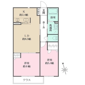 シャーメゾン豊楽　A棟の間取図