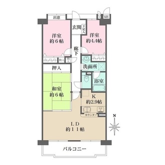 西宮アーバンライフの間取図
