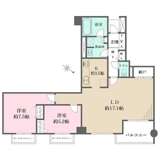 ネオカレント芦屋の間取図