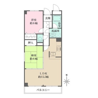 パラシオ苦楽園の間取図