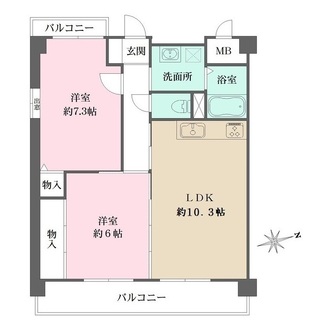 フレグランス・芦屋の間取図