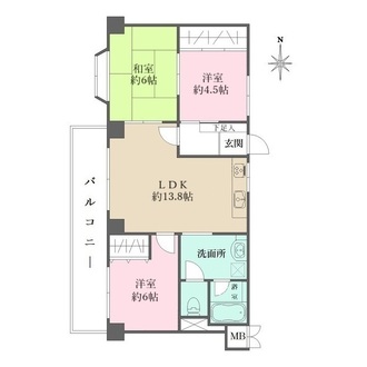 ヴィラ芦屋の間取図