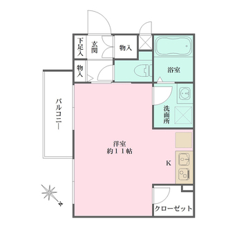シェリル上鳴尾の間取図