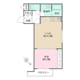 シェリル上鳴尾の間取図