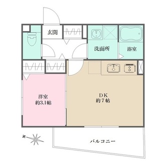 フジテラス甲東園の間取図