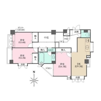 アーネスト苦楽園の間取図