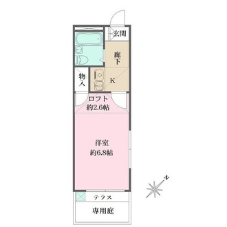 レオパレス打出第２の間取図