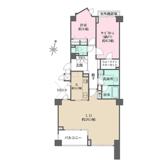 芦屋松ノ内パークハウスの間取図