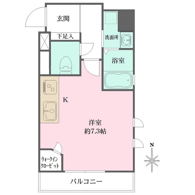 ＥＲ　ＣＯＵＲＴ王子公園の間取図