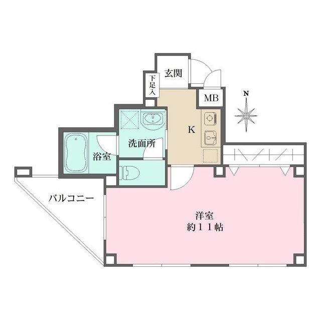 STRAUSS六甲の間取図