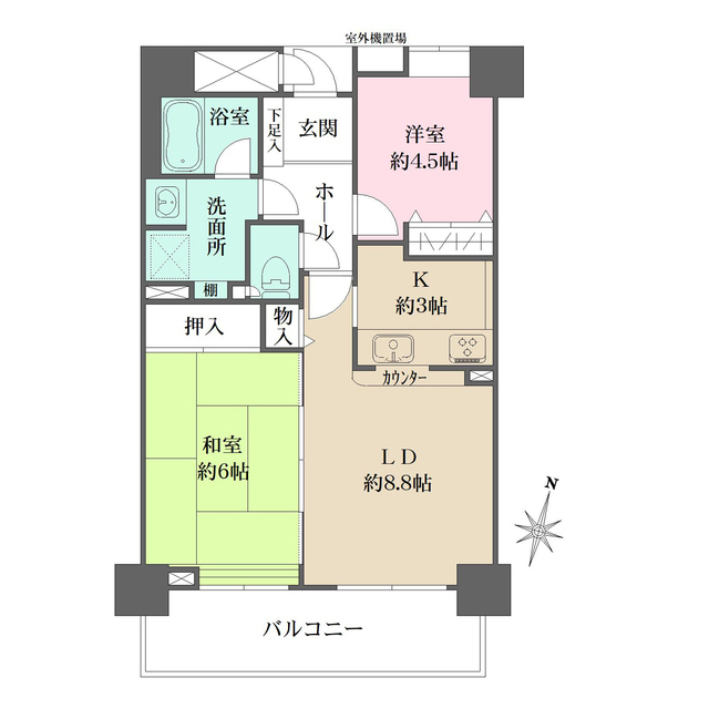 パーク・ノヴァ六甲道の間取図