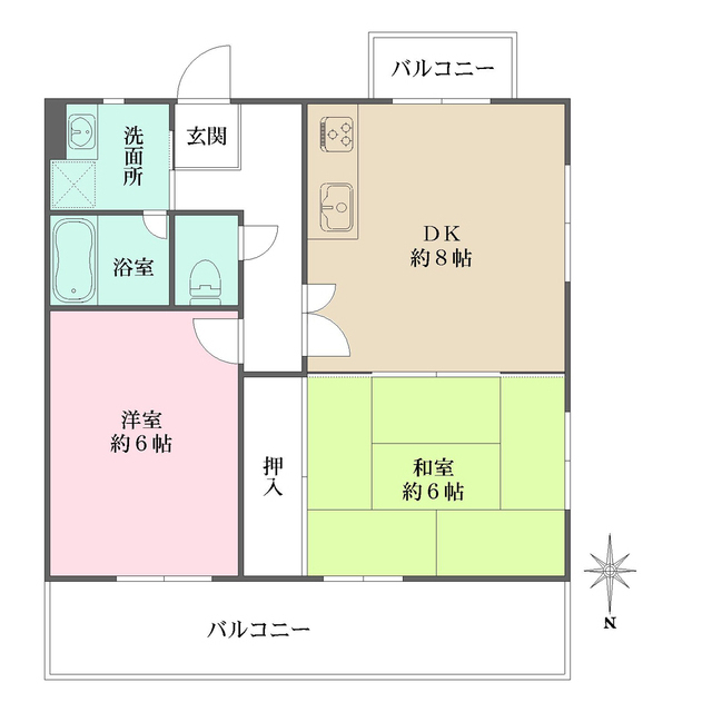 東灘プレイスの間取図