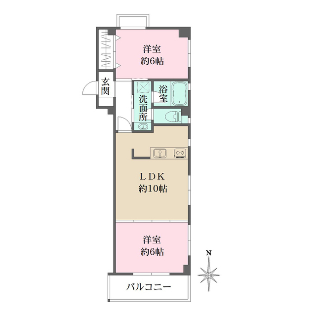 東灘プレイスの間取図
