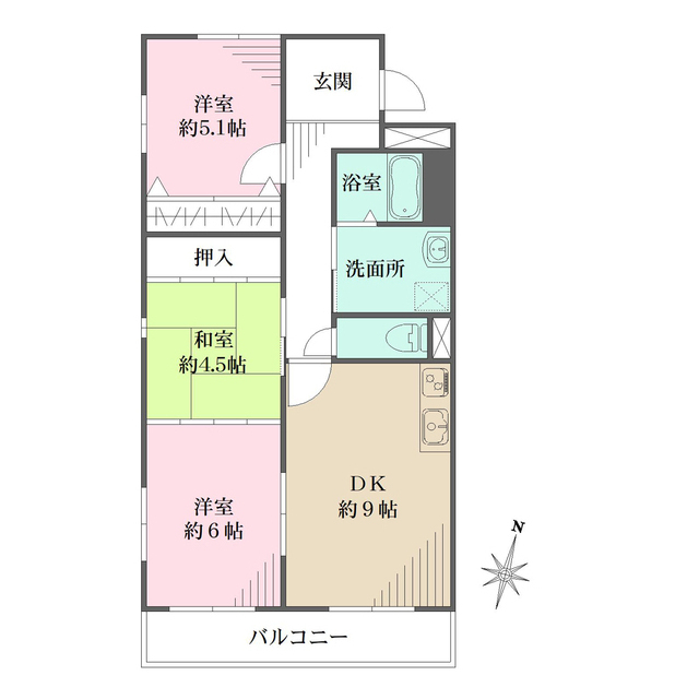 フェニックス本山の間取図