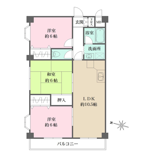 ルミナス御影の間取図
