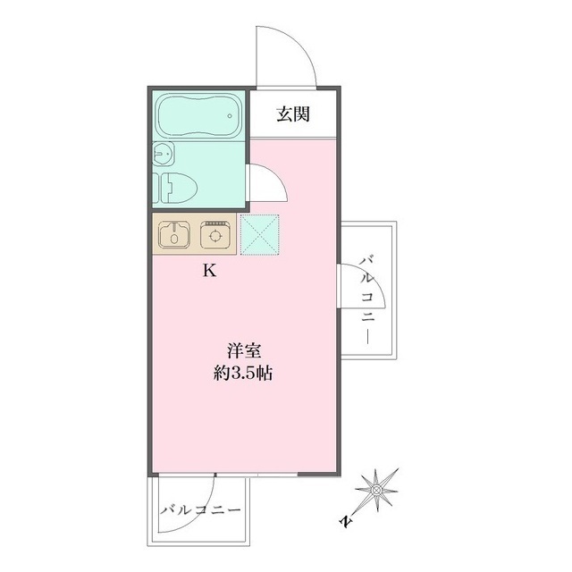 コスモハイツの間取図