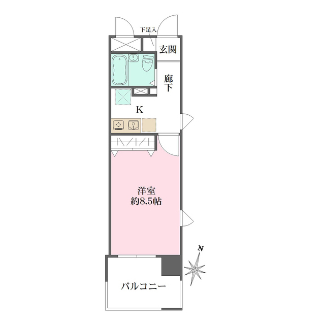 ウェルブ六甲道３番街４番館の間取図