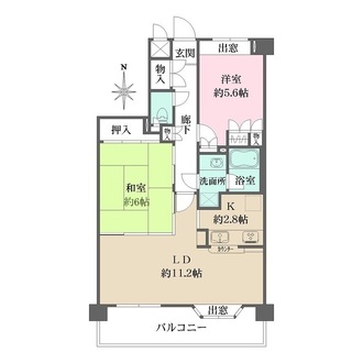 藤和シティホームズ六甲篠原の間取図