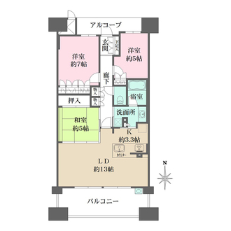 ＢＥＬＩＳＴＡ神戸旧居留地の間取図