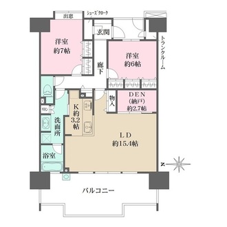 イトーピア神戸ポートアイランドの間取図