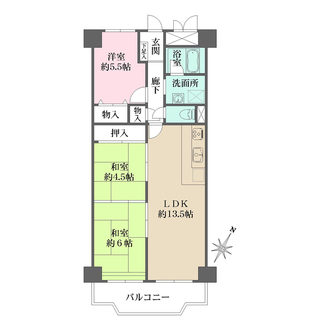 明石アーバンライフの間取図