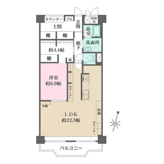 明石アーバンライフの間取図