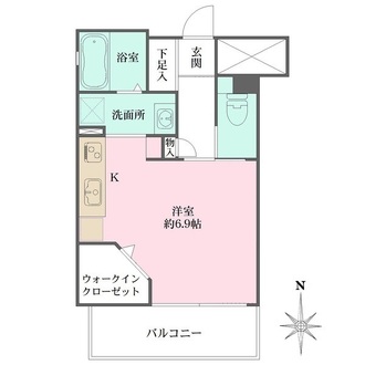 ＥＲ　ＣＯＵＲＴ王子公園の間取図