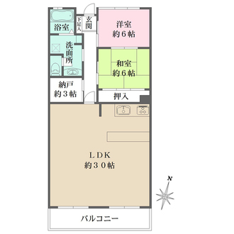 北御影アーバンライフの間取図