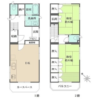 神戸市灘区上河原通３丁目戸建の間取図