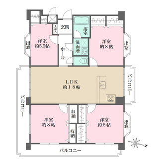 サンシャイン御影の間取図
