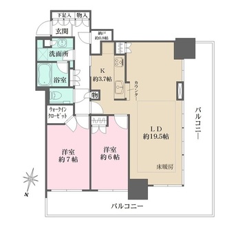 シティタワー神戸三宮の間取図