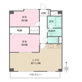 東灘プレイスの間取図