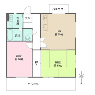 東灘プレイスの間取図